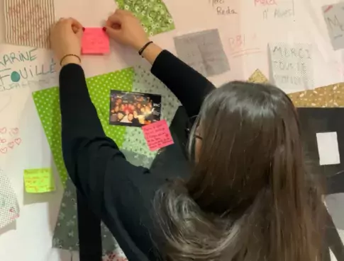 La Gratitude en toile de fond pendant tout le mois de janvier sur le campus de Grand Genève ! 