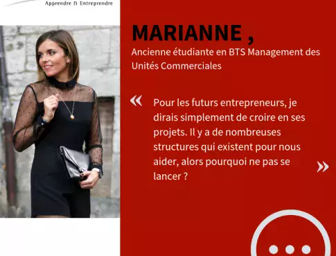 Marianne, jeune entrepreneuse partage son expérience avec nous ! 